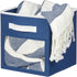 Closet 4 Pack, mDesign Fabric Nursery/Playroom Storage Organizer Bin Box with Front Handle/Window for Cube Furniture