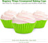 Regency Wraps Greaseproof Professional Grade Baking Cups - Pack of 40, Standard Liners, Lime Solid