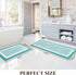 Pauwer Bathroom Rugs Sets, 2 Piece Non-Slip Bath Mats, Absorbent Floor Mat, Machine Washable Shower Rugs