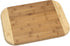 Lipper International Bamboo Wood Two-Tone Kitchen Cutting and Serving Board, Large, 15-3/4" x 11-3/4"