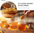 4PCS Honey Mixing Stirrer, Wooden Honey Dipper, Smooth Honey Comb Stick, Honey Spoon Collecting Dispensing Drizzling