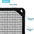 COARBOR 28"x28" Outdoor AC Unit Cover, Mesh Outside Air Conditioner Defender with 4 Bungee Cords