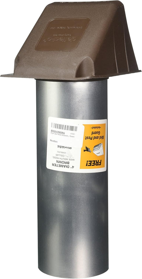 Deflecto Brown Dryer Vent Hood Assembly
