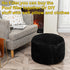 20x20x12 Inches Asuprui Unstuffed Pouf Ottoman Round Poof Ottoman No Filler Soft Faux Fur Foot Stool Fuzzy Chair Floor