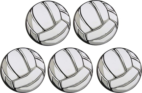 Car Magnet Sports Athlete Volleyball Magnetic Decal for School Lockers or Fridge, 3 3/4 Inch, Set of 5 (Grey)