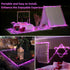 2 Pack 33ft 100 8 JMEXSUSS Pink String Lights Battery Operated Rope Lights Outdoor, LED Battery Powered Christmas