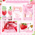 Set 1st RainMeadow Premium Berry First Birthday Decorations - Strawberry Birthday Decorations Girl with Banner