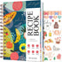 PLANBERRY Blank Hardcover Recipe Book – Empty Cookbook Journal to Fill In Your Own Recipes – 60 Recipes, 6.3”x8.4”