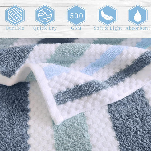 6 Pack 13"x13" Set, Waffle Washcloths for Bathroom, Wash Cloths - Cotton & Polyester | Quick Dry | Thick | Absorb
