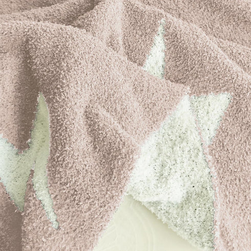 30x40 NIDITW Beige Lightning Bolt Blanket Ultra Soft Microfiber Fleece Lightweight Knit All Season Blanket for Couch