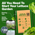 Pack, 7000+ HOME GROWN Romaine Lettuce Seeds, Paris Island Bulk Lettuce Seeds for Planting, High Germination Heirloom