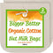 Pro Quality Organic Cotton Nut Milk Bag, 2 Pack, 12"X12" XL Heavy Duty Reusable Food Strainer, BPA-Free