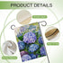 Welcome Spring Floral Flowers Garden Flag, Double Sided Hydrangea Decorative Yard Outdoor Small Decor, 12 x 18