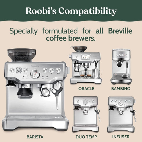 Breville Compatible Descaling Solution, Specially Formulated to Clean & Descale Espresso Machine, 2 Pack