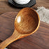 FJNATINH Wooden Ladle with Long Handle, Handmade Soup Ladle for Cooking Kitchen Cookware