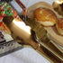 2 Pack 9 Inch Serving Tongs, Gold Salad Buffet Tongs, Stainless Steel Serving Utensils