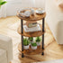 Simple Trending Side Table Living Room, Small Round End Table, 3 Tiers