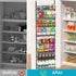 ElegantArray 8-Tier Pantry Door Oragnizer, Over The Door Pantry Organizer Rack and Storage, Hanging Spice Rack Shelves