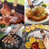Boao 4 Pieces Natural Bristle Pastry Brush, Beech Wooden Handle Basting & BBQ Brushes for Cooking & Baking