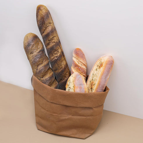 5pcs Set Gresorth Artificial French Bread for Decoration Highly Simulated Fake Rye Baguette Home Kitchen Party Food
