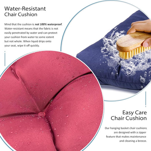Gollense Adirondack Chair Cushion Rocking Chair Cushions High Back Patio Chair Pad for Indoor/Outdoor Water-Resistant