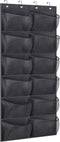 KIMBORA Boots Hanging Shoe Organizer for Closet 12 Extra Large Mesh Pockets