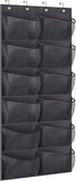 KIMBORA Boots Hanging Shoe Organizer for Closet 12 Extra Large Mesh Pockets