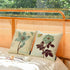 YeeJu Set of 4 Cotton Linen Floral Decorative Throw Pillow Covers 20x20 Inch for Home Decor