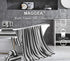 2 Set 16"x31" Set Hand Towel Black White Towel for Bathroom,Highly Absorbent & Quick Dry Hand Towel for Daily Use,Soft