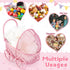 Threehoney 24 Pcs Baby Shower Mini Carriage Decoration Pink Metal Wired Fillable Candy Stroller Baby Shower Table