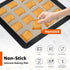 2 Pcs Silicone Baking Mats for 12 Inch Cake Pan, 11.75" Square Food Grade Non Slip Reusable Baking Sheets