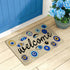 Evil Eye Doormat Psychedelic Evil Eye Welcome Mat Low-Profile Non-Slip Throw Rug for Porch Front Door Floor Indoor Outdoor Entrance Decor Burlap 17 X 30 Inch by Protikol