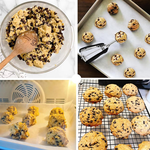 Set, Set 3, 1 2 3 JUNADAEL J Cookie Scoop Cookie Scoops for Baking of Cookie Dough Scoop, Tablespoon/ Tablespoon/