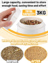 6.6 Automatic Chicken Feeder No Waste - Pounds Large Capacity Heavy Duty PVC Pipe Hanging Chicken Feeder, Poultry