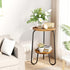 2 19.6" REFGY Tier Wood Plant Stand Indoor, Small Round Flower Pot Stand, Tall Single Plant Holder for Living Room