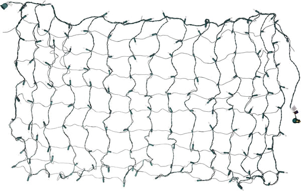 150-Count Clear Christmas Lights Net Light/Tree Wrap, 4x6 Feet