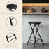 225lb Counter (24-Inch, Lavish Home Backless Folding Stool with Capacity for Kitchen or Rec Room - Portable Indoor Bar