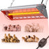 Chicken Coop Heater, Large Infrared Heat Lamp for Poultry, Livestock & Pets,