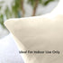 Encasa XO Throw Pillow Covers Set of 2, 18x18 in Natural | Cotton Pillow Covers for Living Room, Bed, Sofa