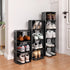 Closet, 5 Closet Shoe Racks for Tiers Stackable Shoe Rack for Front Door Entrance Free Standing Plastic Shoe Stand