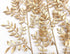 PASYOU Gold Fake Leaves Plants for Christmas Decor, 5 Pack Artificial Shrubs for Indoor Outdoor Decoration