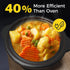 Sunvivi Dual Slow Cooker, Buffet Server & Warmer with 2 Removable Ceramic Pots, 3 Adjustable Temp Settings, 2.5 QT Black