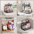 2 Pack 2 (13.2" 17.2") ADBIU Under Sink Organizer, Tier Expandable Height - Pull out Kitchen Bathroom Cabinet