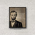 Abraham Lincoln Historic Quote Wall Art Decor, Unframed 16x20 Inch Poster, Motivational Print, Inspirational Gift