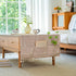LAVSHOME (63" 19.7" Modern Coffee Table Cloth with Storage Pockets on Both Side,Farmhouse Coffee Table Cover Rectangle
