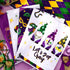 6 FuWeave Pcs Mardi Gras Kitchen Towels Carnival Mask Farmhouse Hand Dish Towels De Lis Iris Drying Tea Cloth