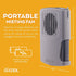 O2COOL Deluxe Personal Travel Misting Neck Fan, Battery Powered, Single Pack (Gray)