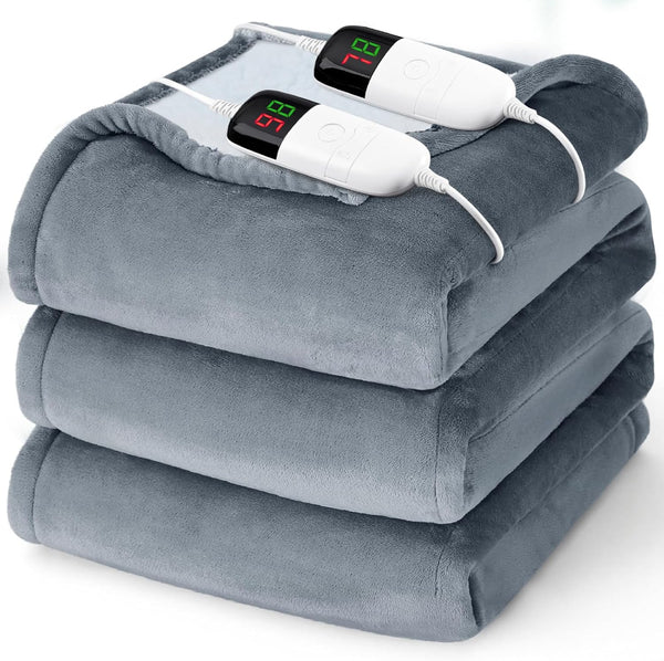 Heated Electric Blanket Queen Size - 84" x 90" Heating Blanket with