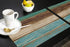 Vandarllin Placemats Set of 6, Retro Rustic Wood Texture, Washable Polyester Stain Resistant Table Mats for Dining