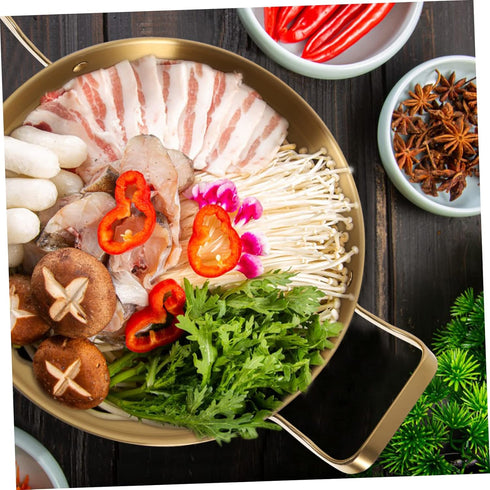 Korean Army Pot, Household Kitchenware, Cooking Utensil, Thickened Stainless Steel Pan, Cooking Tool